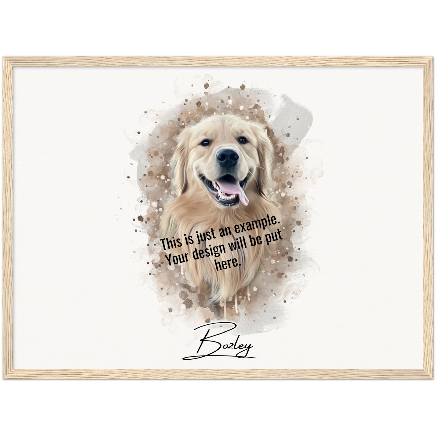 Digital Watercolor Portrait of Your Pet on Museum-Quality Matte Paper