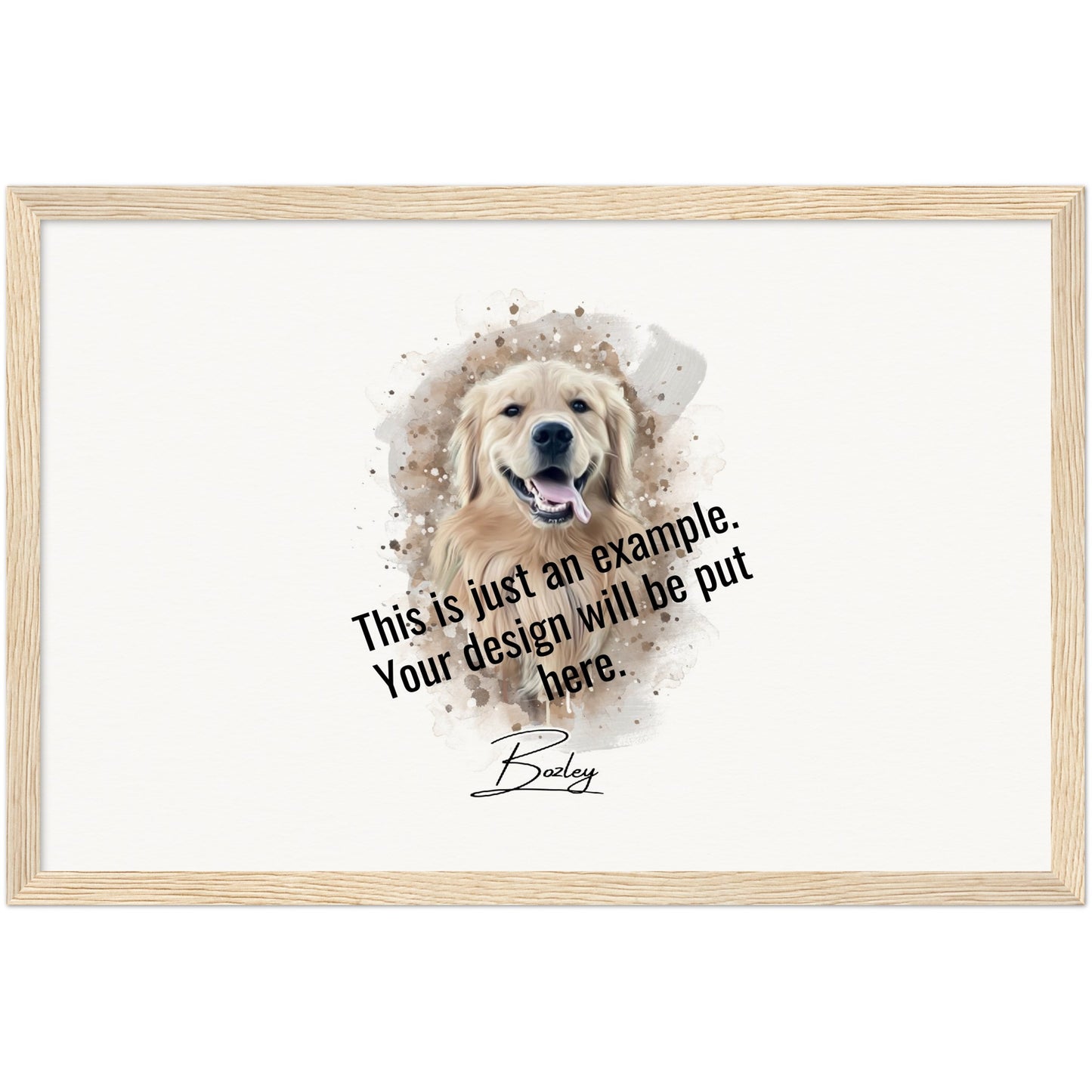 Digital Watercolor Portrait of Your Pet on Museum-Quality Matte Paper