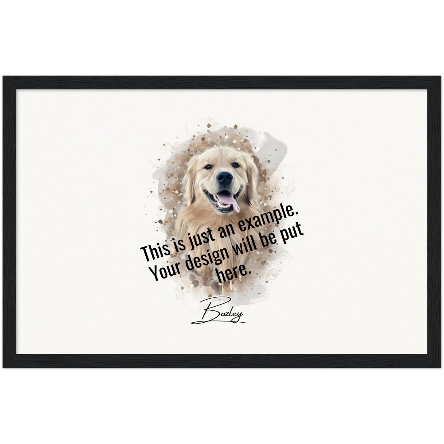 Digital Watercolor Portrait of Your Pet on Museum-Quality Matte Paper