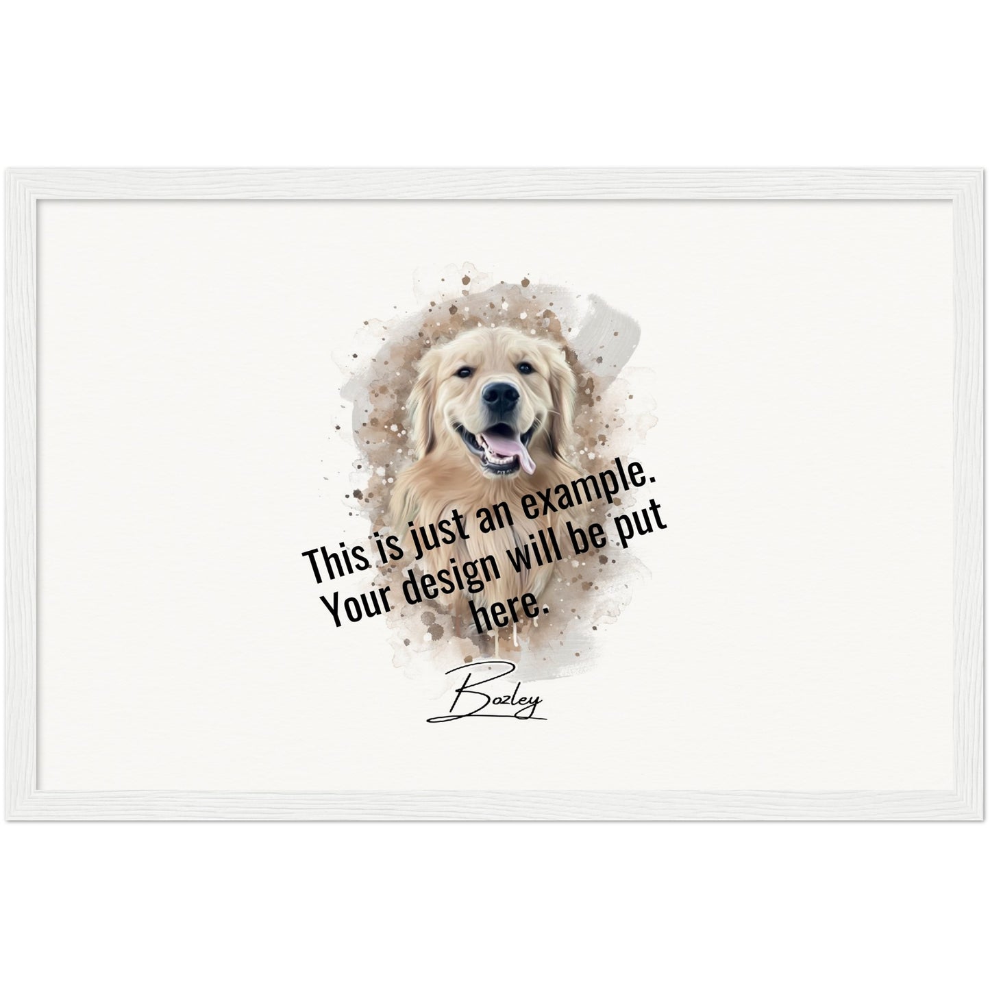 Digital Watercolor Portrait of Your Pet on Museum-Quality Matte Paper