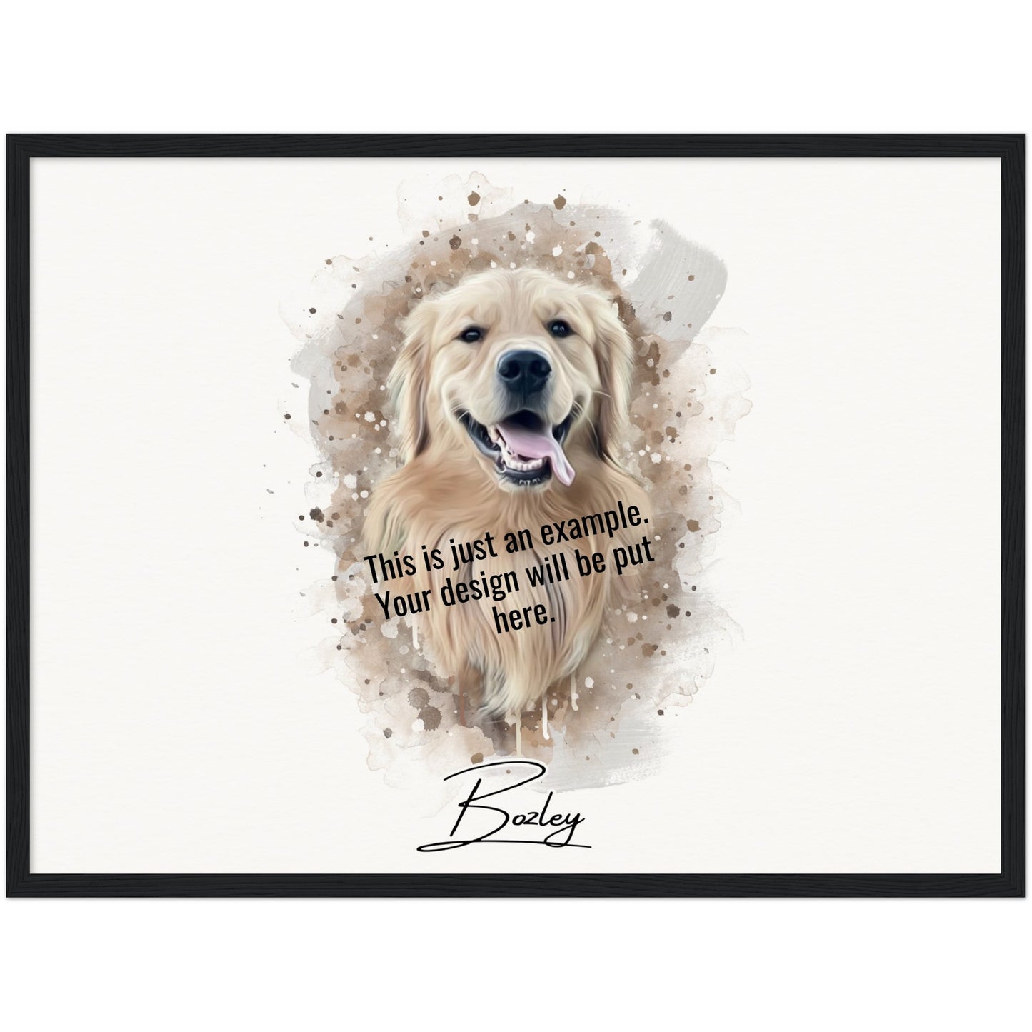 Digital Watercolor Portrait of Your Pet on Museum-Quality Matte Paper