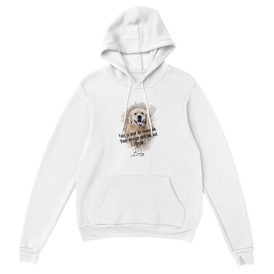 Hoodie with Digital Watercolor Portrait